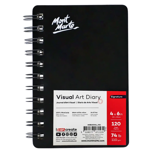 Visual Art Diary 4"x6" 120 pages