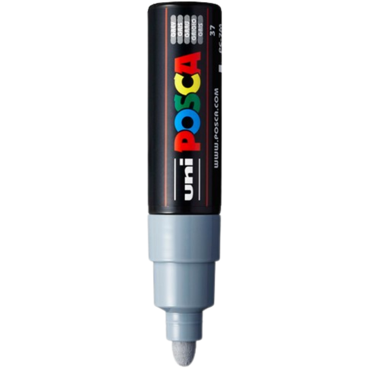 Posca PC-7M Paint Marker Broad Bullet Tip - Grey
