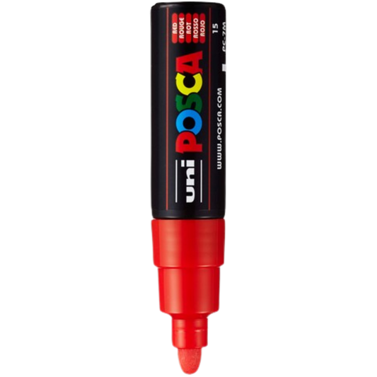 Posca PC-7M Paint Marker Broad Bullet Tip - Red
