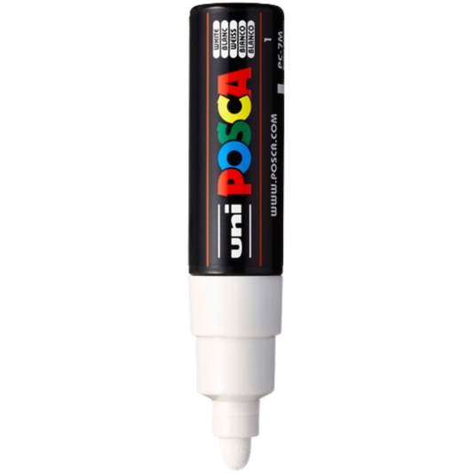 Posca PC-7M Paint Marker Broad Bullet Tip - White