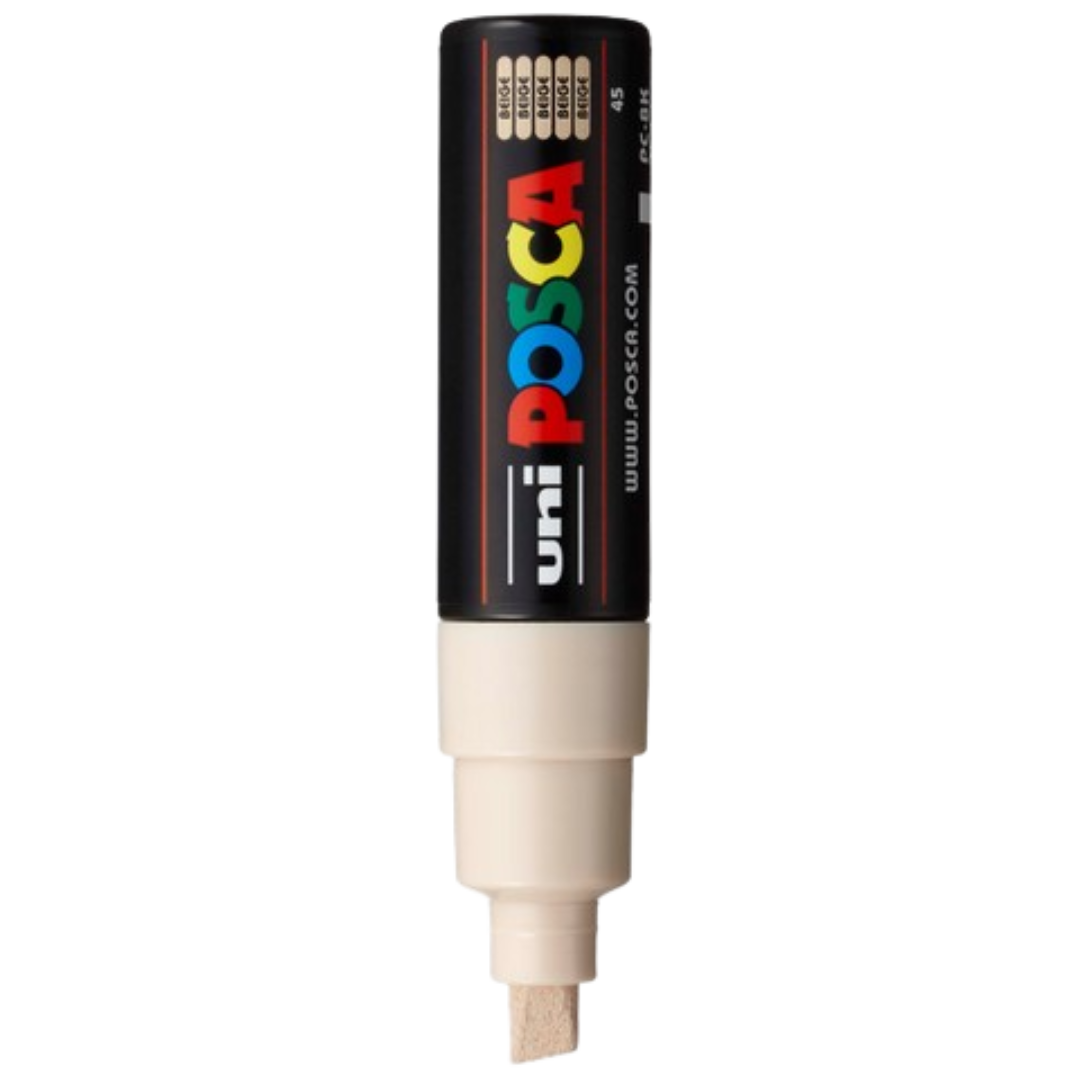 Posca PC-8K Paint Marker Broad Chisel Tip - Beige