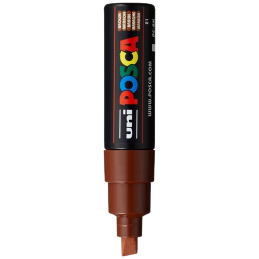 Posca PC-8K Paint Marker Broad Chisel Tip - Brown