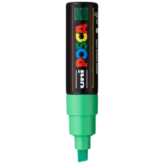 Posca PC-8K Paint Marker Broad Chisel Tip - Fluorescent Green