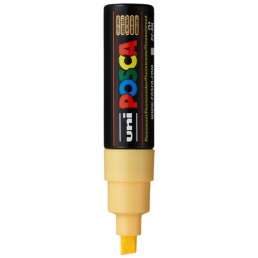 Posca PC-8K Paint Marker Broad Chisel Tip - Fluorescent Light Orange