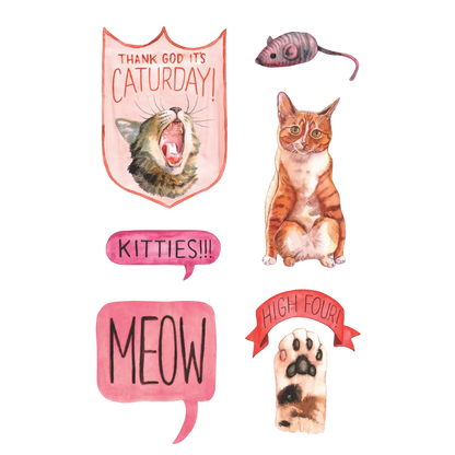 Cat's Meow Sticker Book