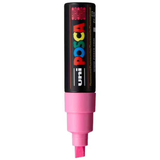 Posca PC-8K Paint Marker Broad Chisel Tip - Fluorescent Pink