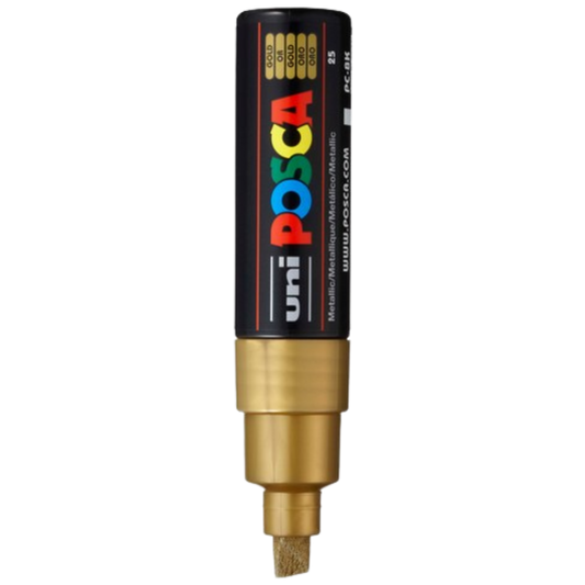 Posca PC-8K Paint Marker Broad Chisel Tip - Gold