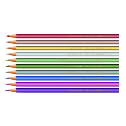10 Count Metallic Color Pencils Set For Kids
