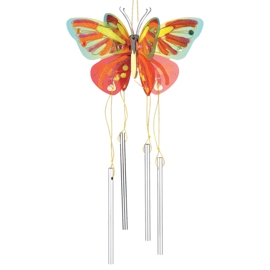 Butterfly Wind Chime Mini Kit - Diy Craft Kit For Kids