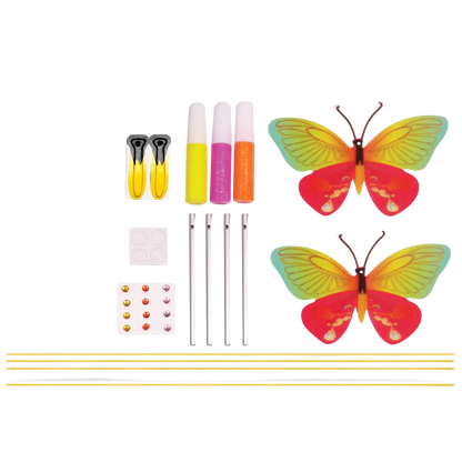 Butterfly Wind Chime Mini Kit - Diy Craft Kit For Kids