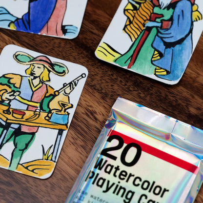 Watercolor Playing Cards – Pack of 20