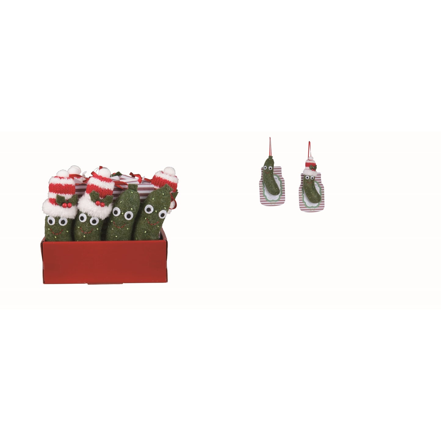 Fabric Green Felt Pickle Ornament