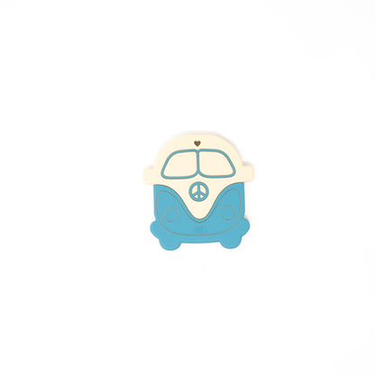 Vintage Peace Bus Silicone Teether