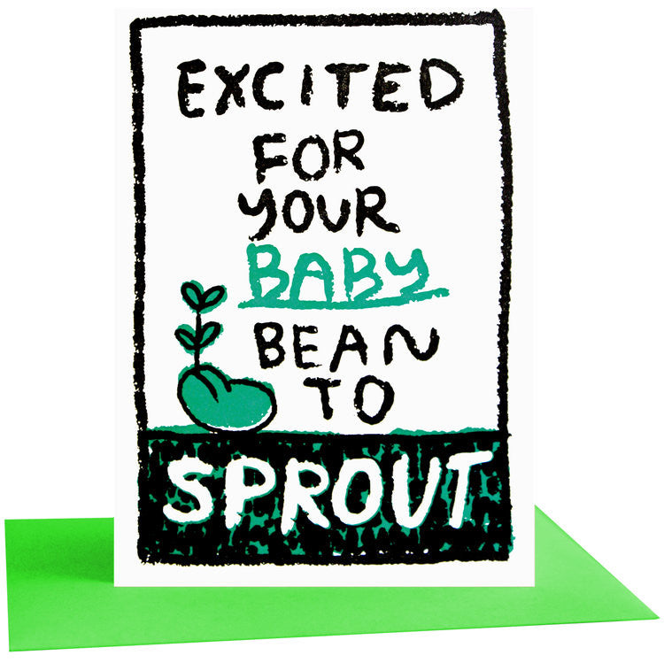 Baby Bean Greeting Card