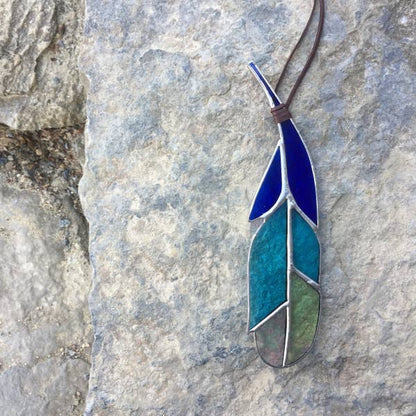 Stained Glass Feather