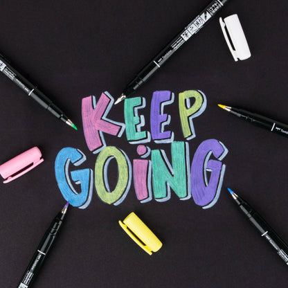Fudenosuke Pastel Brush Pen: Soft Pink