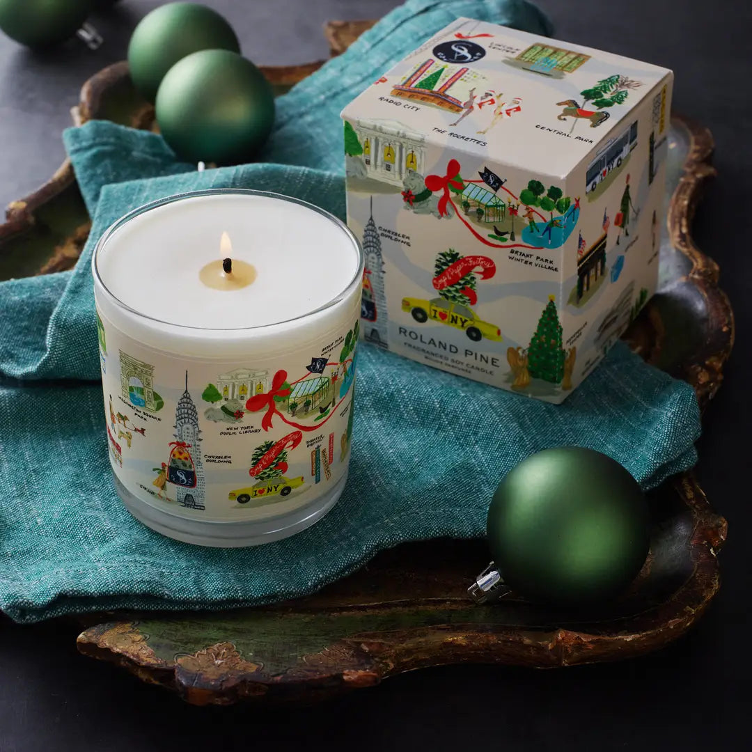 Holiday in New York Roland Pine Single-Wick Candle