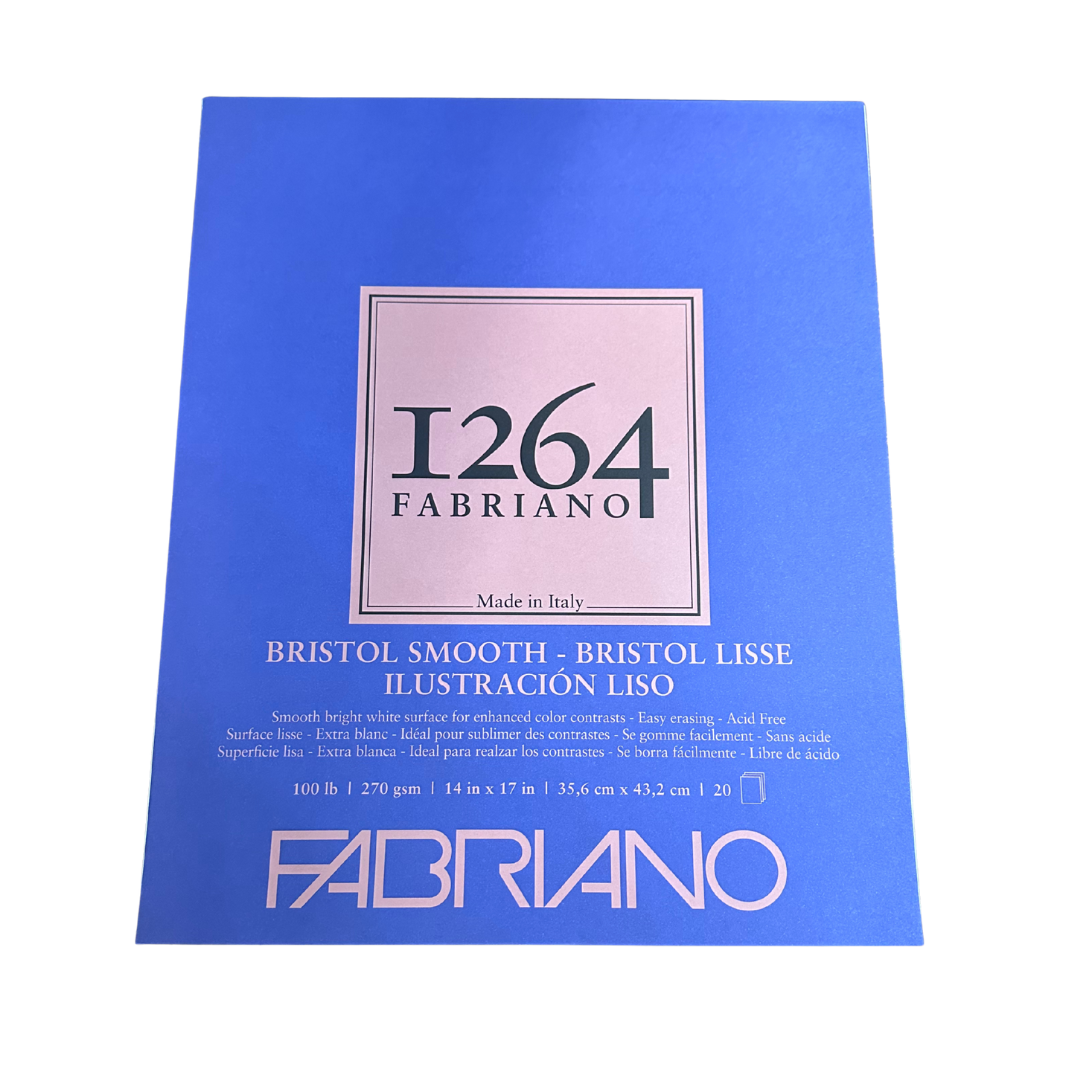 1264 Fabriano Bristol Smooth 14x17" 20 Sheets