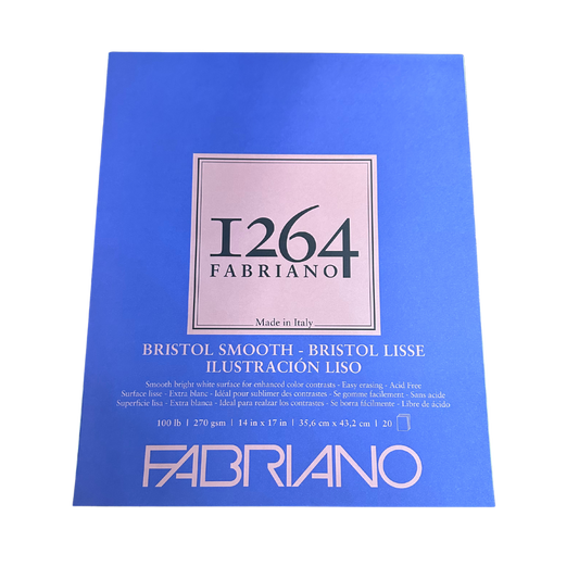 1264 Fabriano Bristol Smooth 14x17" 20 Sheets