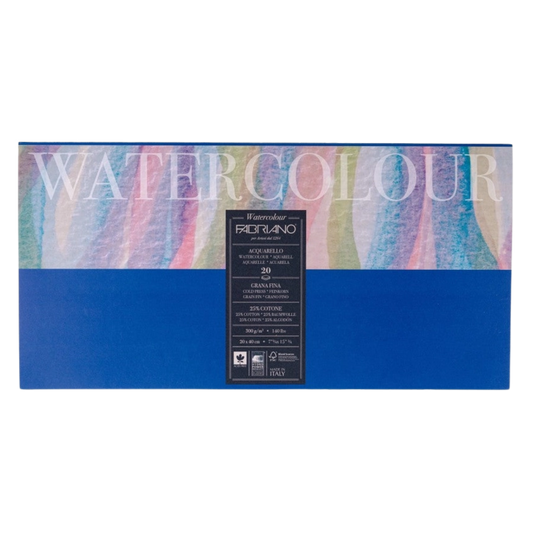 Fabriano Studio Watercolor Block, Cold Press - 7.75" x 15.75"