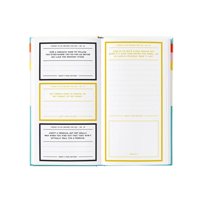 A Million Things To Do Before You Die Prompted Journal