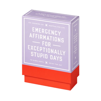 Emergency Affirmations Exceptionally Stupid Days Card Deck