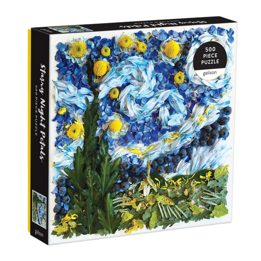 Starry Night Petals 500 Piece Jigsaw Puzzle
