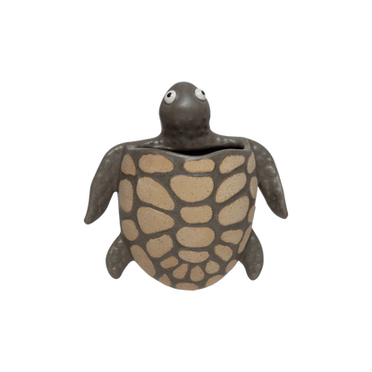 Stoneware Turtle Wall Planter/Vase