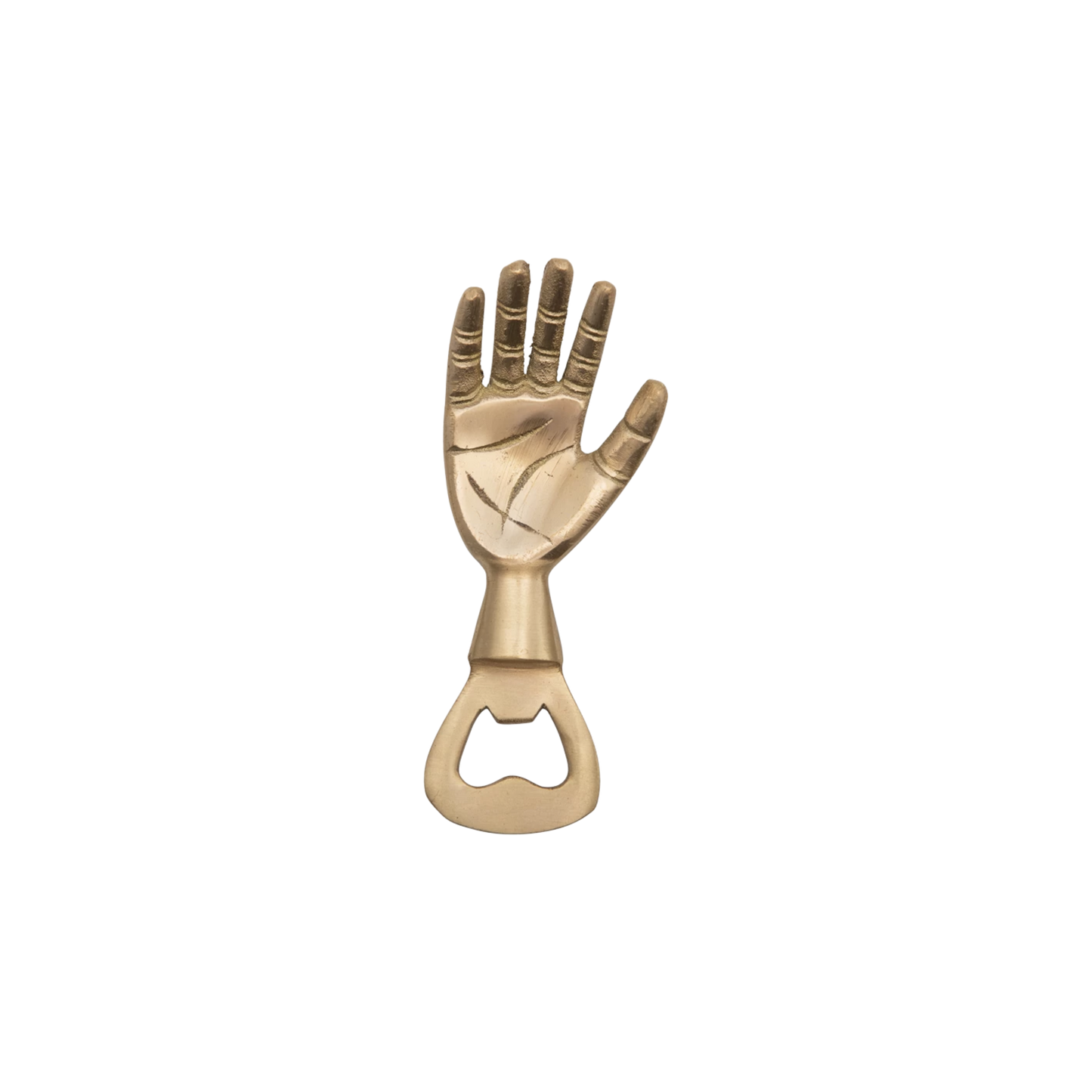 Brass Hand Bottle Opener