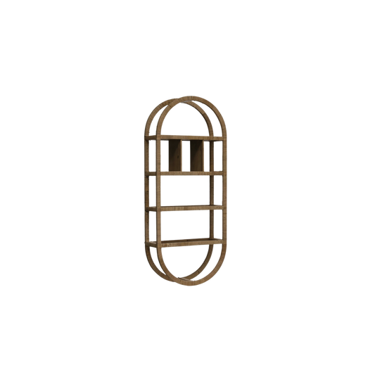 Wrapped Rattan Wall Shelf