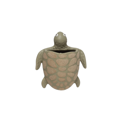Stoneware Turtle Wall Planter/Vase