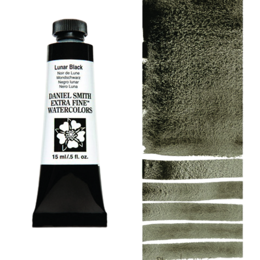 Lunar Black Daniel Smith Extra Fine Watercolor Tube 15ml