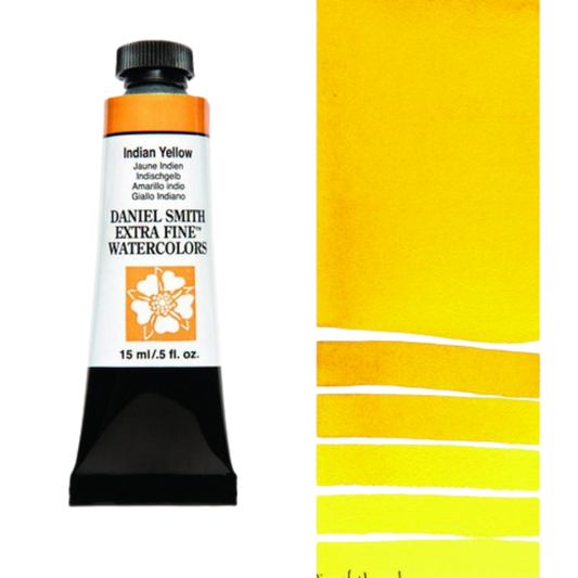 Indian Yellow Daniel Smith Extra Fine Watercolor Tube 15ml