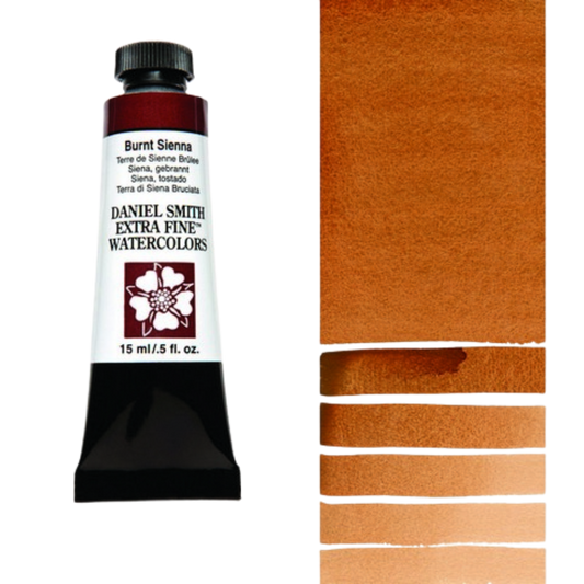 Burnt Sienna Daniel Smith Extra Fine Watercolor Tube 15ml