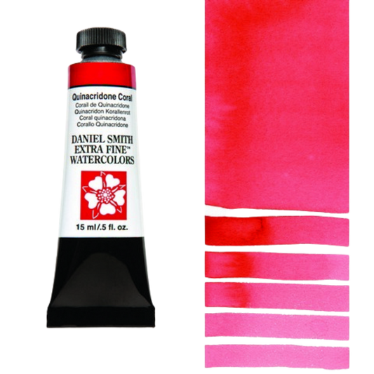 Quinacridone Coral Daniel Smith Extra Fine Watercolor Tube 15ml