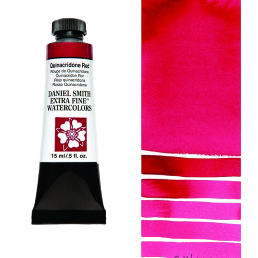 Quinacridone Red Daniel Smith Extra Fine Watercolor Tube 15ml