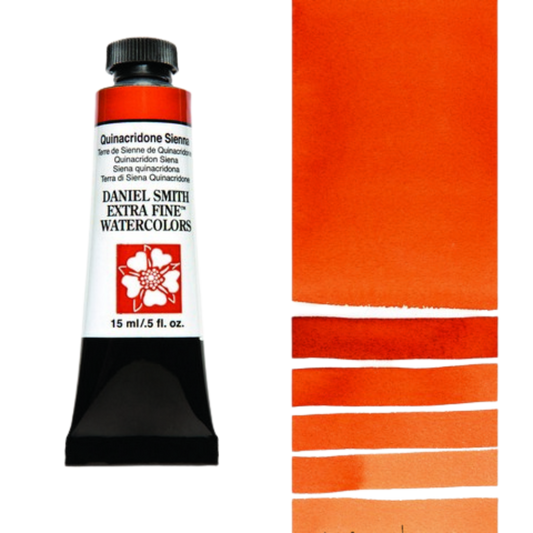 Quinacridone Sienna Daniel Smith Extra Fine Watercolor Tube 15ml