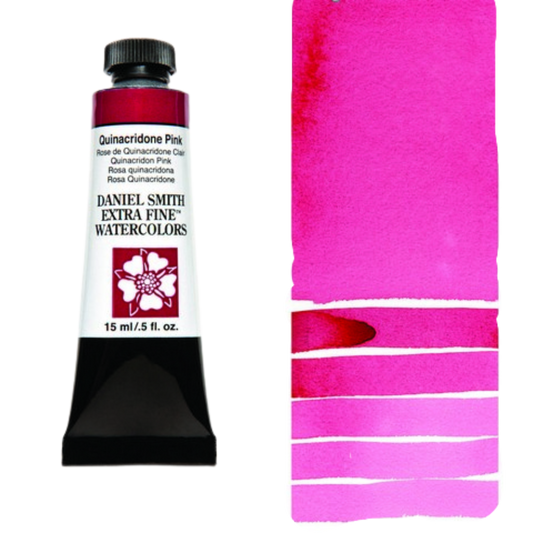 Quinacridone Pink Daniel Smith Extra Fine Watercolor Tube 15ml