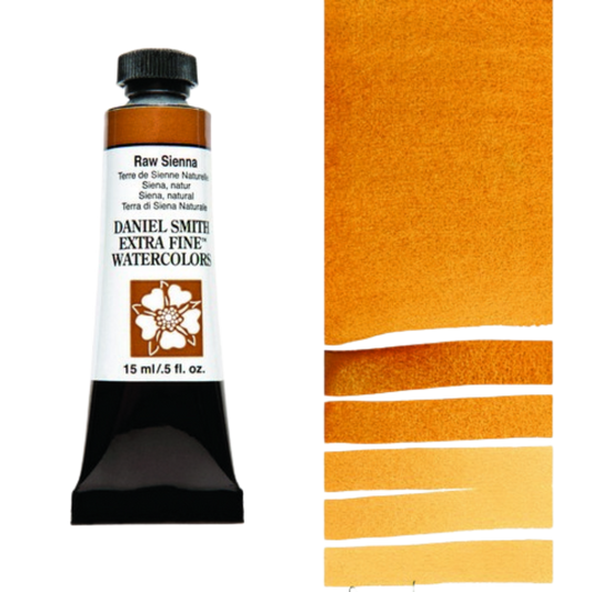 Raw Sienna Daniel Smith Extra Fine Watercolor Tube 15ml