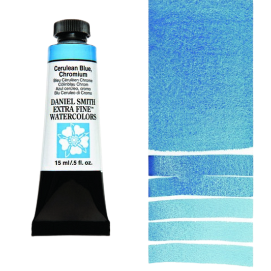 Cerulean Blue Chromium Daniel Smith Extra Fine Watercolor Tube 15ml