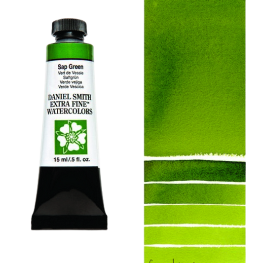Sap Green Daniel Smith Extra Fine Watercolor Tube 15ml