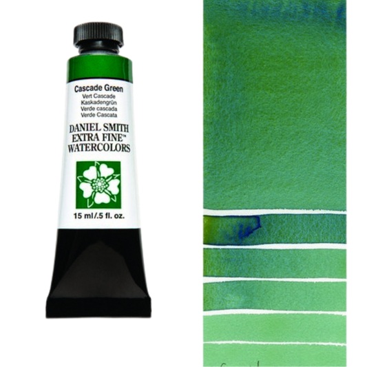 Cascade Green Daniel Smith Extra Fine Watercolor Tube 15ml
