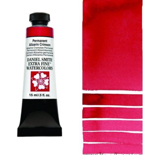 Permanent Alizarin Crimson Daniel Smith Extra Fine Watercolor Tube 15ml