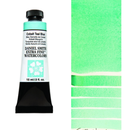 Cobalt Teal Blue Daniel Smith Extra Fine Watercolor Tube 15ml
