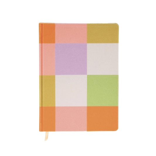 Jumbo Velvet Journal - Check