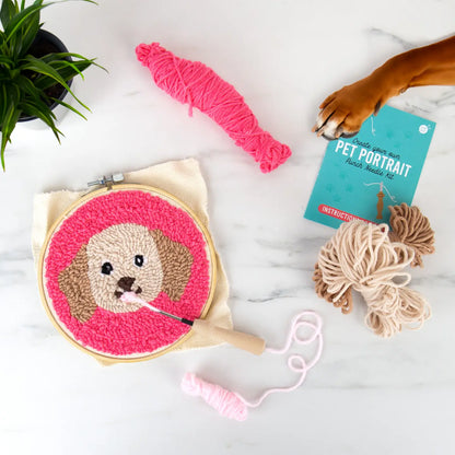 Dog Pet Portrait - Dog Punch Needle