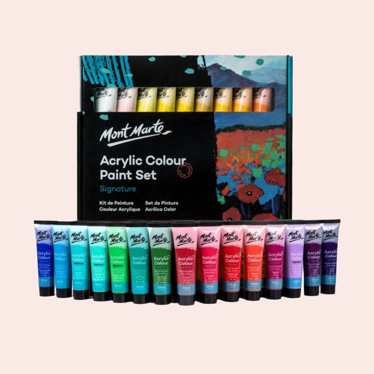 Acrylic Color Paint Set Signature 36pc x 36ml (1.2oz)