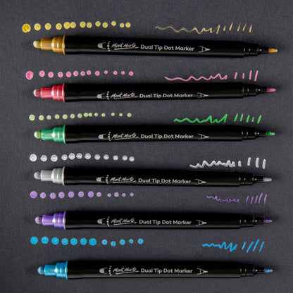 Metallic Dual Tip Dot Markers Signature 6pc
