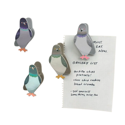 Peckish Pigeon Bag Clips (4 ct)