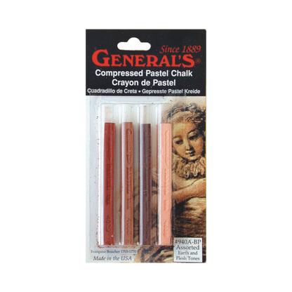 General Pencil Compressed Pastel Chalk Sticks